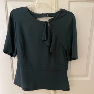 Women's Size M BCBG MaxAzria Cadie Blouse Teal NWOT